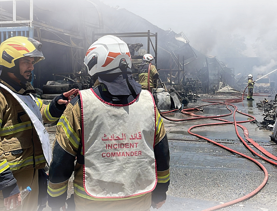 Sharjah: Fire at auto parts warehouse brought under control | Khaleej Times