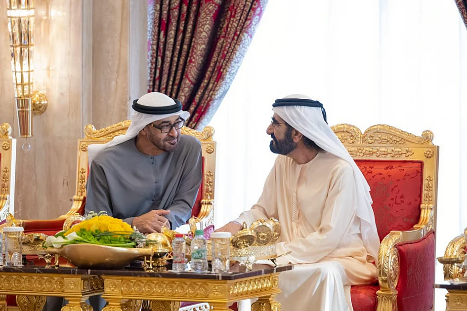 Präsident der VAE und Herrscher von Dubai übermitteln Glückwünsche zum Eid ...