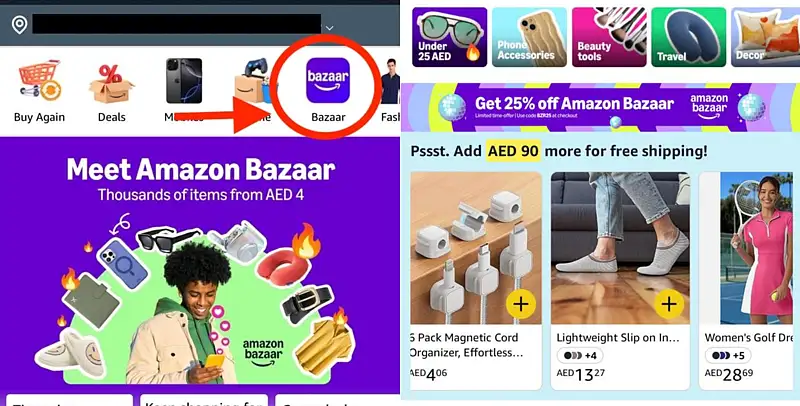 Free 15-day return, items for Dh4: Amazon Bazaar launches in UAE ...