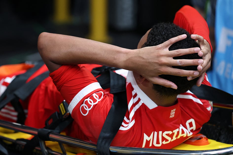 PSG gegen Bayern München: Jamal Musiala erleidet schwere Knöchelverletzung ...