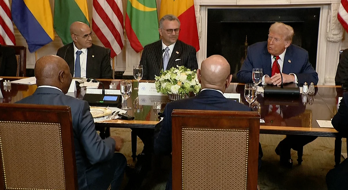 Watch: Trump asks Liberian president where he learned English, the ...