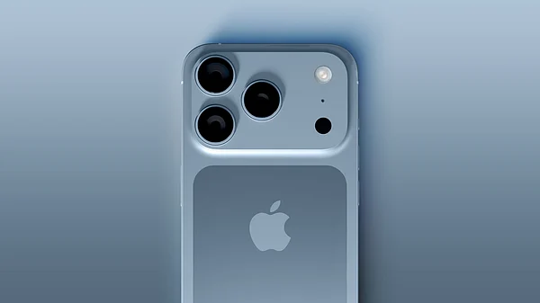 iPhone 17 Pro Max in a new blue color