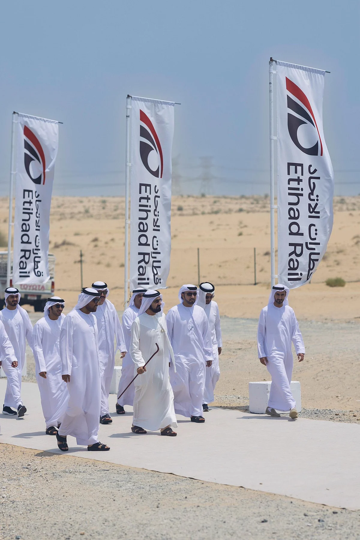 Watch: Sheikh Mohammed rides Etihad Rail passenger train from Dubai to Fujairah