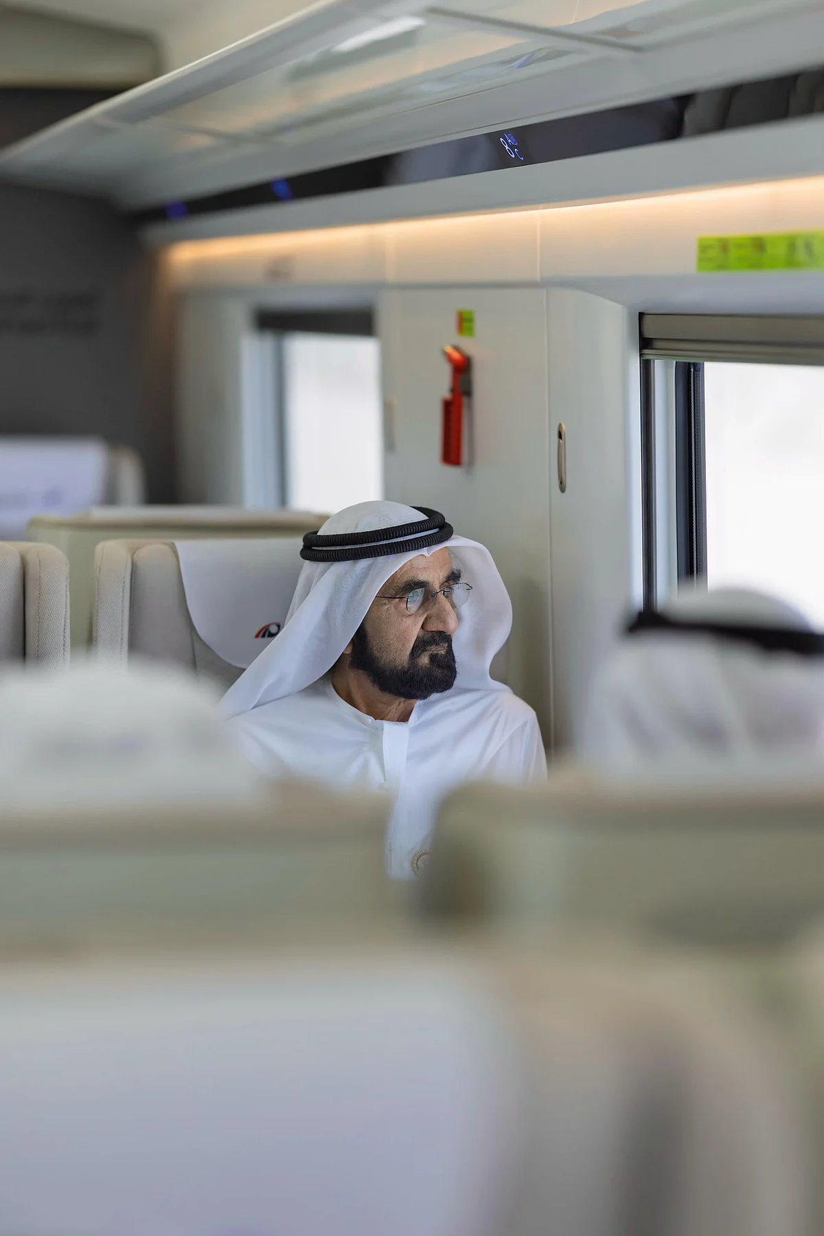 Watch: Sheikh Mohammed rides Etihad Rail passenger train from Dubai to Fujairah