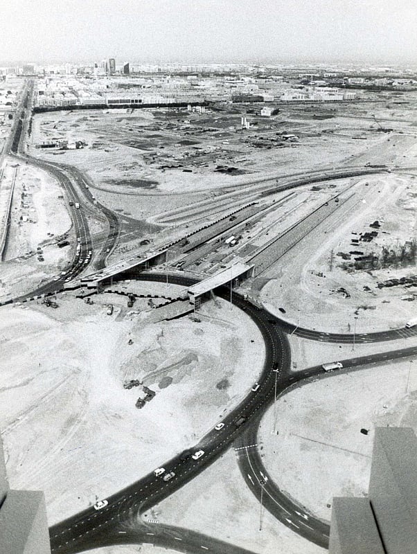  Flyovers and underpasses were added to the roundabout to ease traffic congestion. Photo: KT File