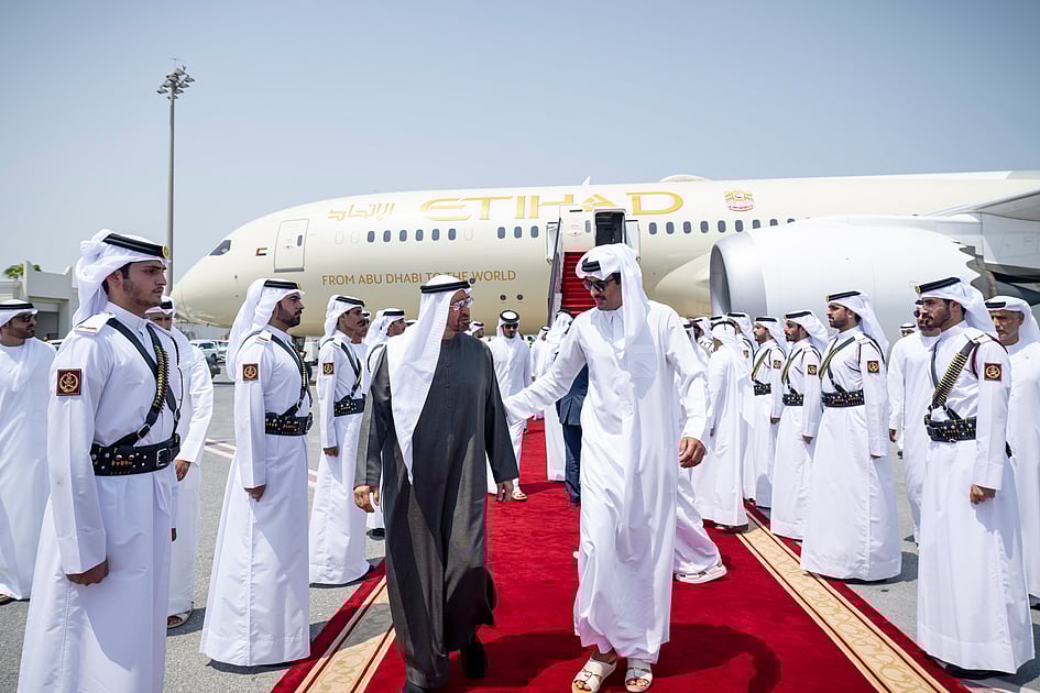 UAE President visits Qatar after Israel strikes in Doha