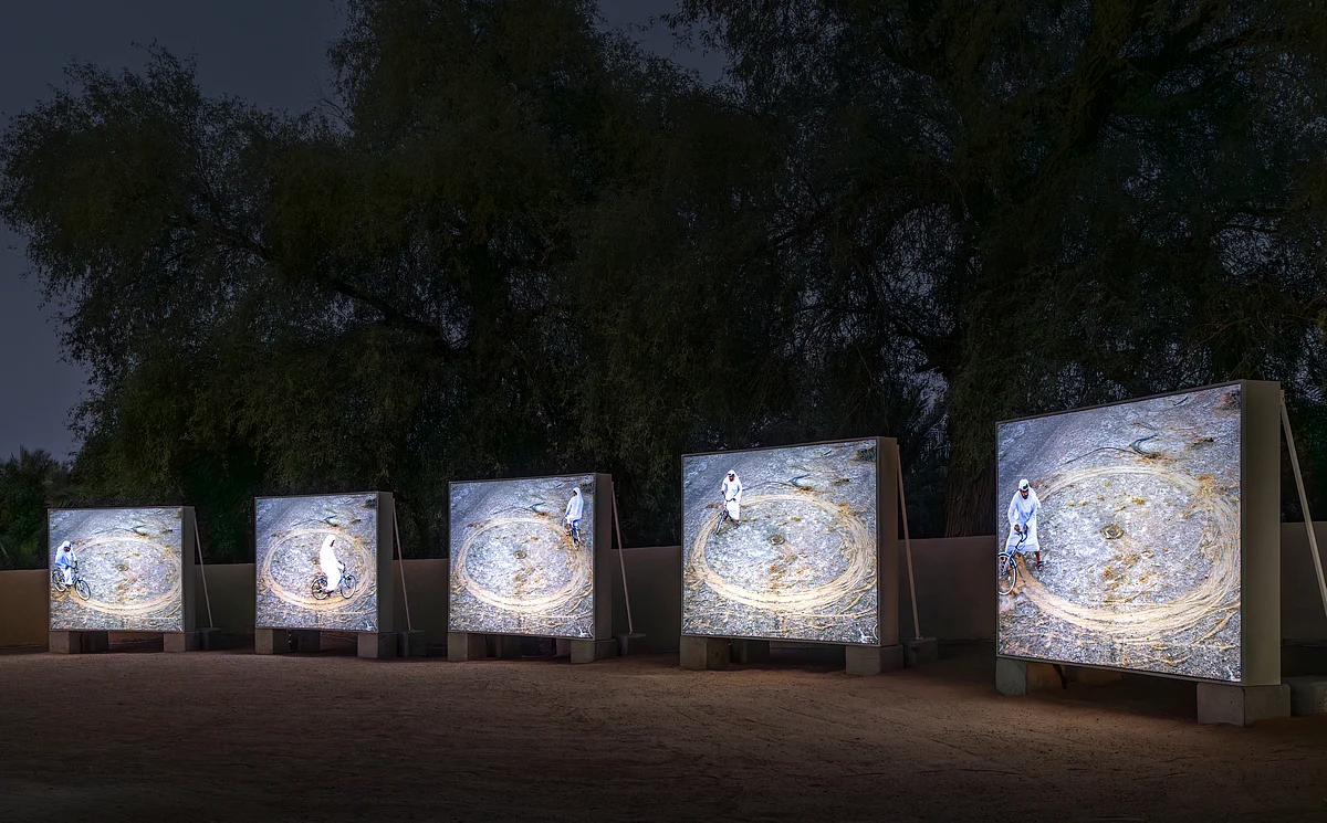 Ammar Al Attar Cycle of Circles. Photo: DCT Abu Dhabi