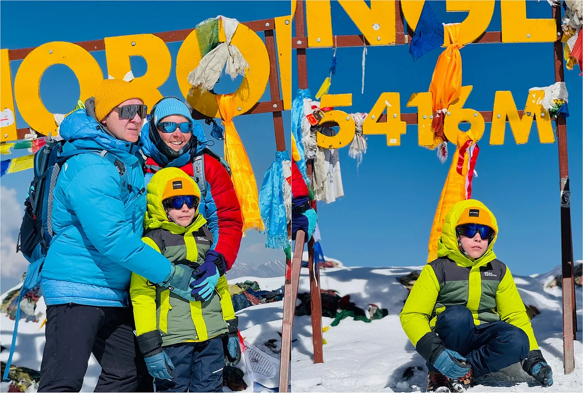 7-year-old Dubai boy sets record trekking Everest Base Camp, Annapurna ...