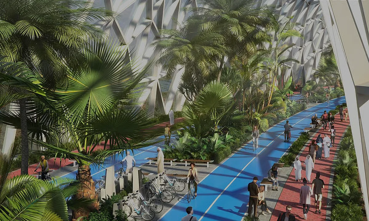 Climate-controlled walkway