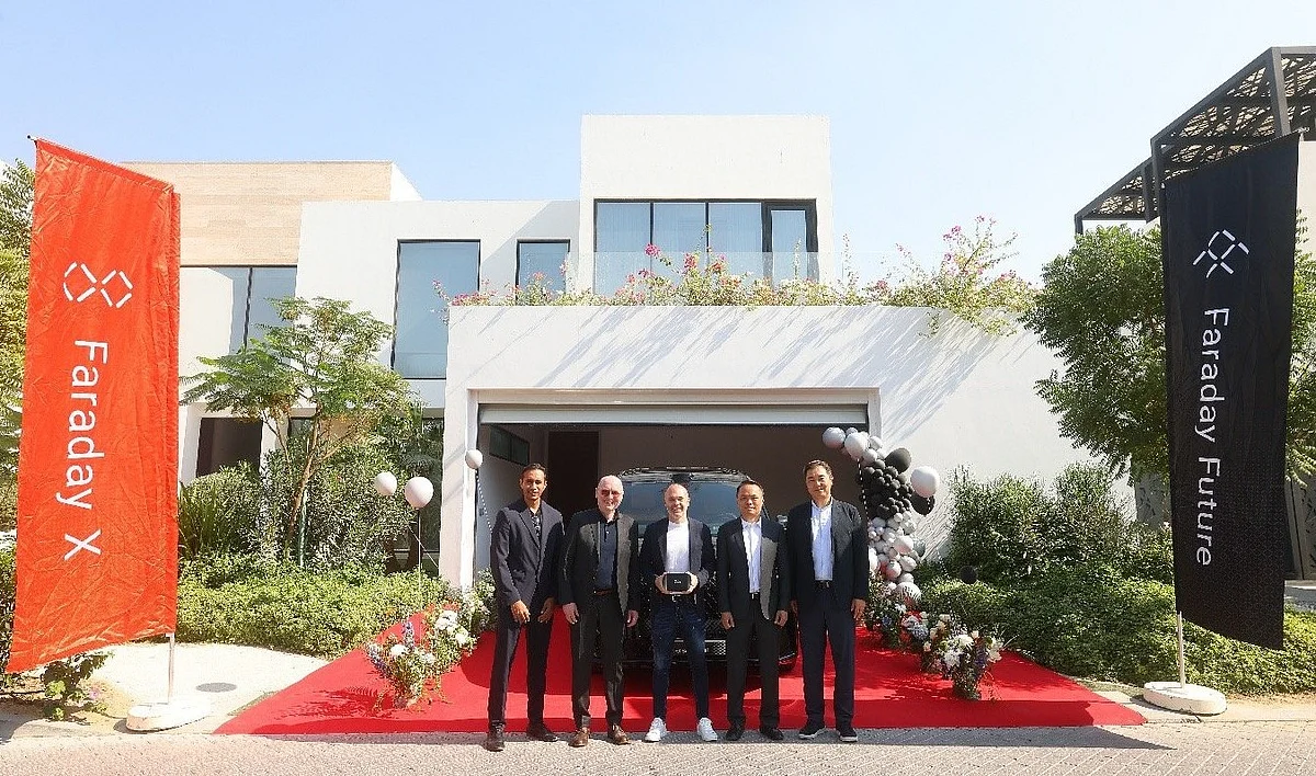 Faraday Future hosts FX Super One Delivery Ceremony for soccer legend Andrés Iniesta in Dubai