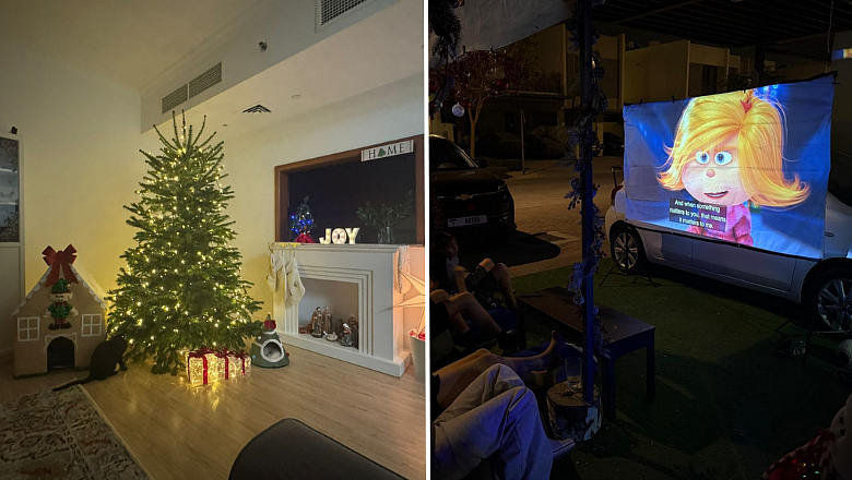 Look: Dubai families celebrate Christmas with makeshift cinemas, new traditions