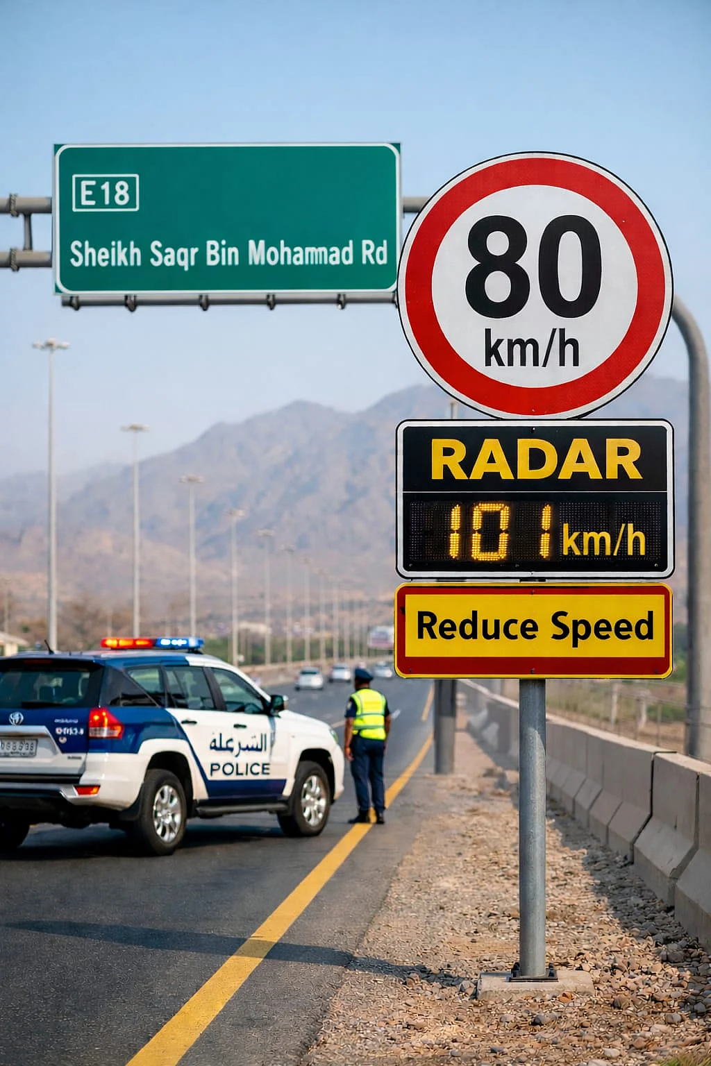 Down to 80kmph: Speed limit to reduce on key Ras Al Khaimah road from January 2026