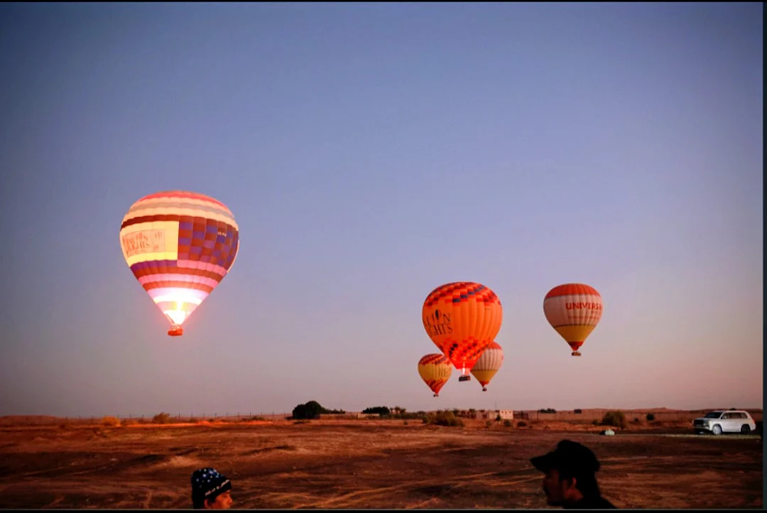 'No traffic, no music': Dubai residents, visitors ride hot air balloons to welcome 2026