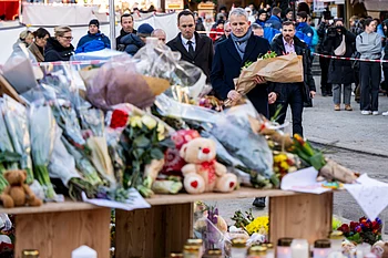 Memorial for Swiss bar fire victims goes up in flames, police report