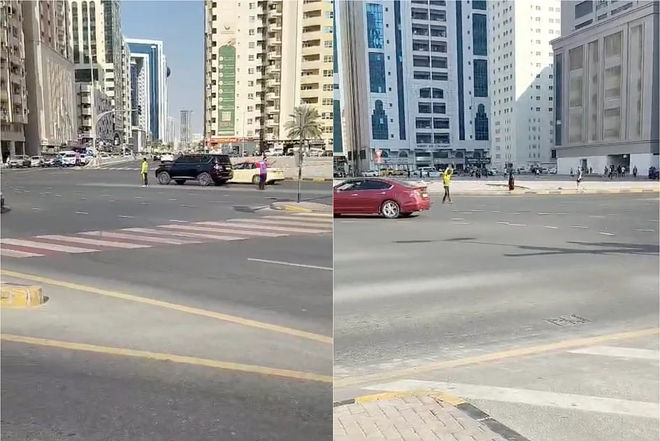 Stromausfall in Sharjah: Lieferfahrer lotsen Autos bei ausgefallenen ...