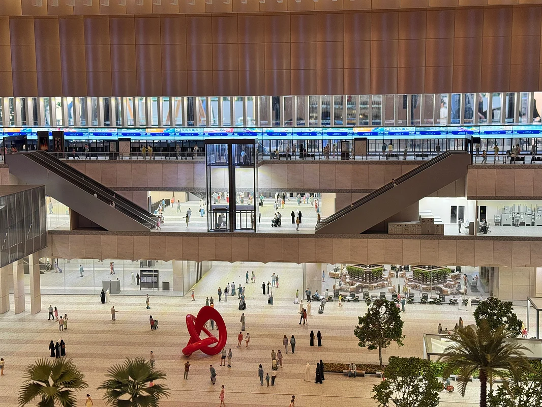Glass walkways, chandeliers: A look inside world's highest metro station in Dubai