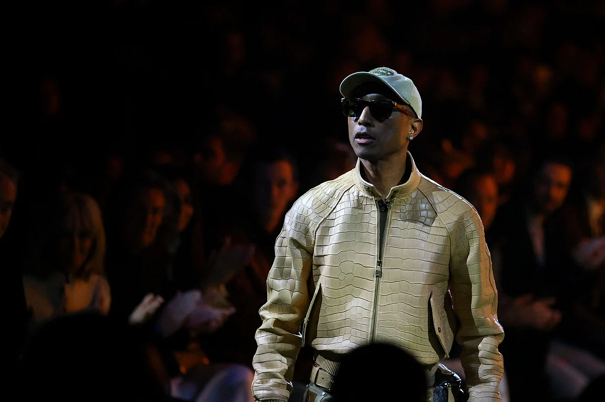 Pharrell Williams shows discreet elegance with Louis Vuitton men's collection 