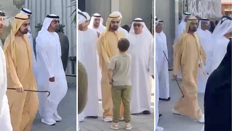 Watch: Sheikh Mohammed gives 'big surprise' to residents, visits Quoz Arts Fest