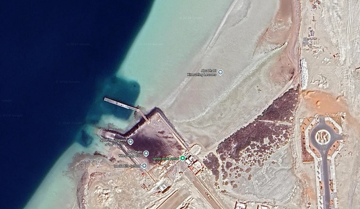 Northern shoreline of Yas Island