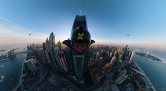 Watch: Athlete flies through Ciel Dubai Marina's 'eye of needle' at over 200kmph