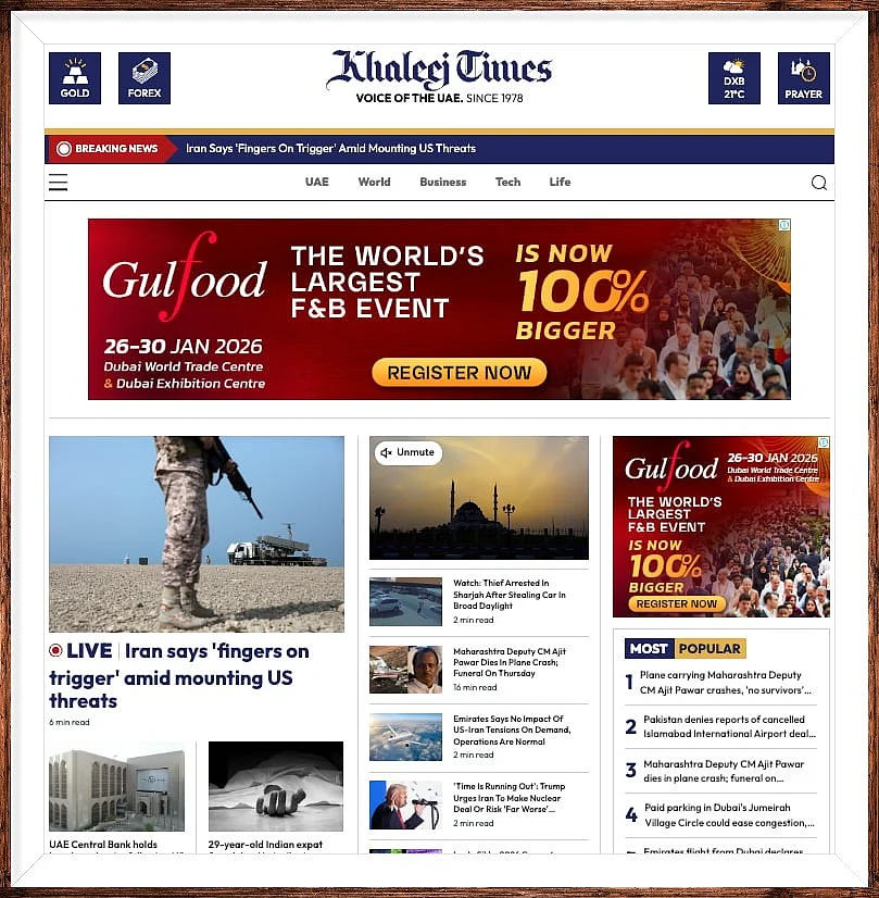 Khaleej Times launches redesigned website built around reader habits