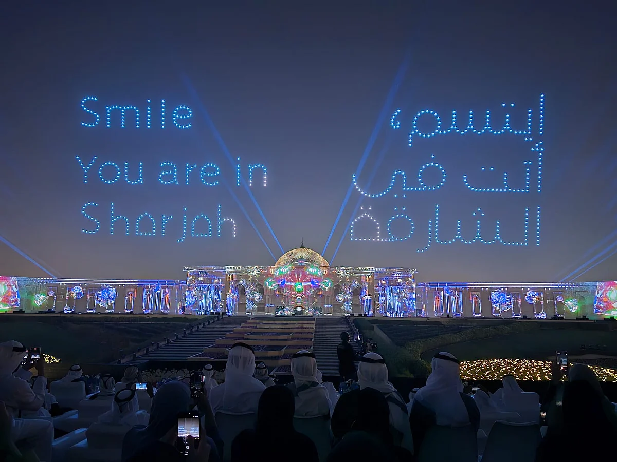 Sharjah Light Festival brings buildings to life; drone show marks opening