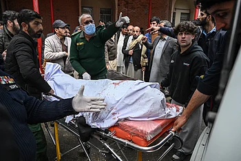 Funerals for victims of suicide blast at Islamabad mosque that killed at least 31