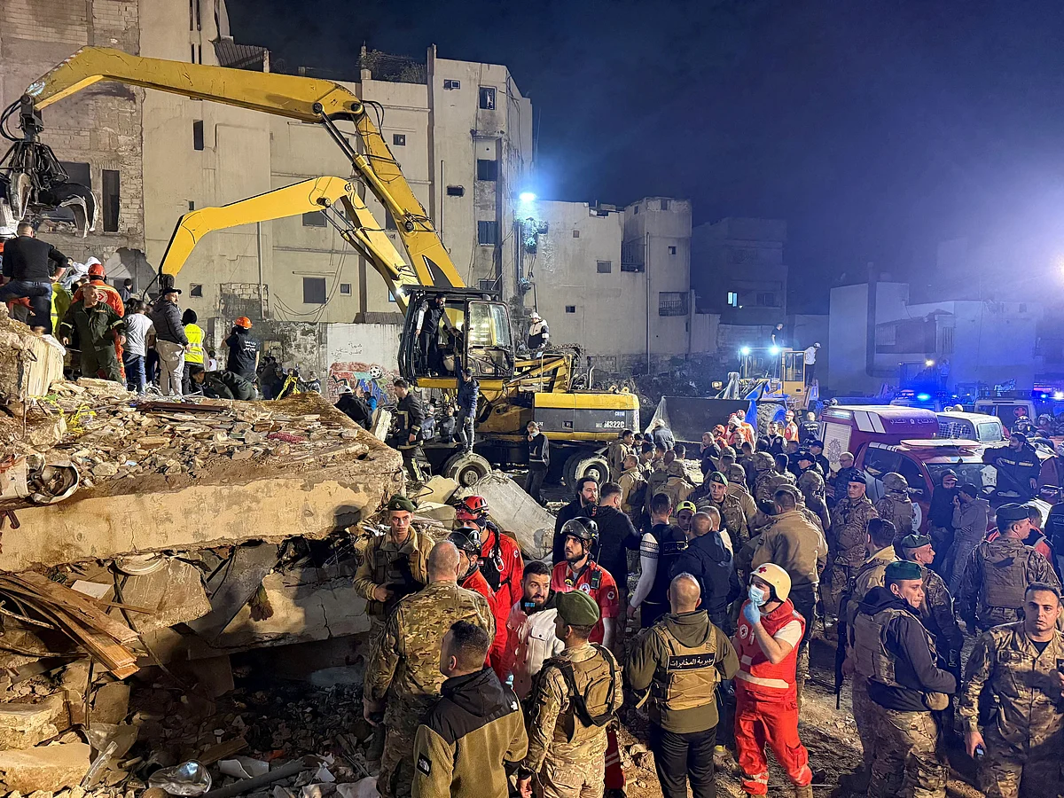 Lebanon building collapse toll rises to 15, civil defence says