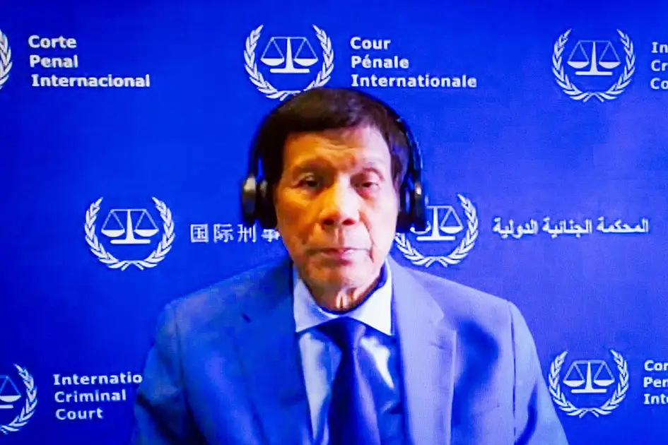 Der philippinische Ex-Präsident Duterte erschien erstmals persönlich vor ...