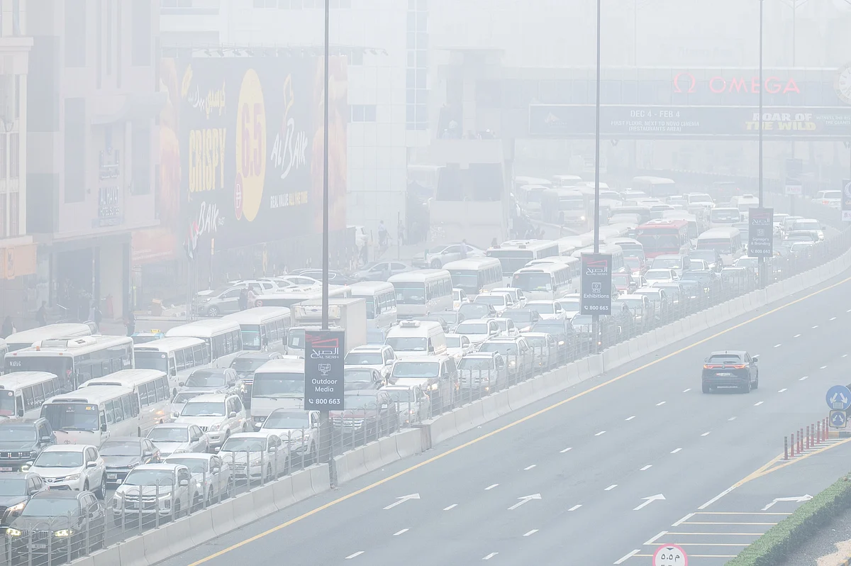 Look: Monster fog engulfs parts of UAE; authorities warn residents