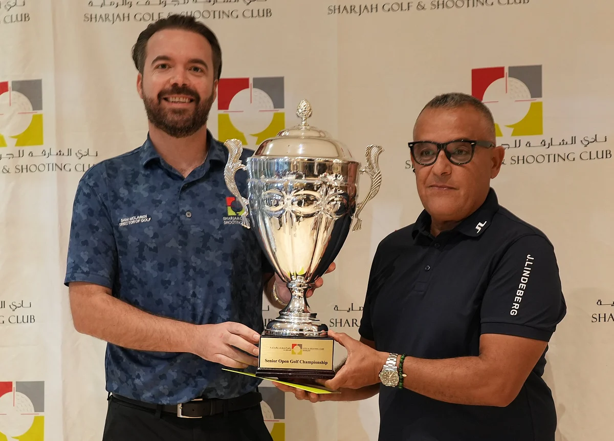 Elgaddafe clinches thrilling win at landmark 13th Sharjah Senior Open  Golf Championship