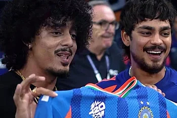 India vs Pakistan: Ishan Kishan, rapper Hanumankind share happy moment