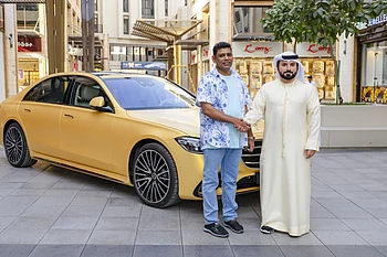 Gold shopping in Dubai leads to gold Mercedes win for expat