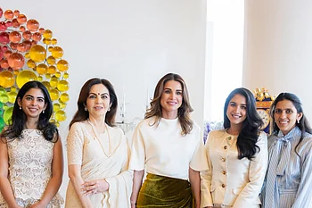 Jordan's Queen Rania meets the Ambanis, Bollywood stars during India visit