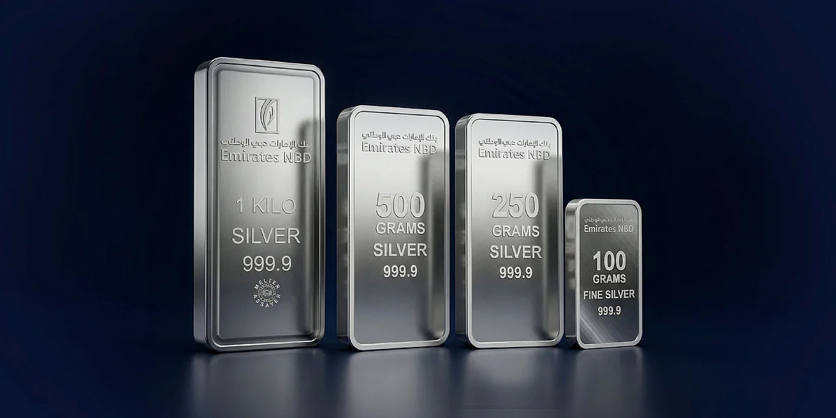 Dubai bank Emirates NBD launches silver bars from 100g to 1kg