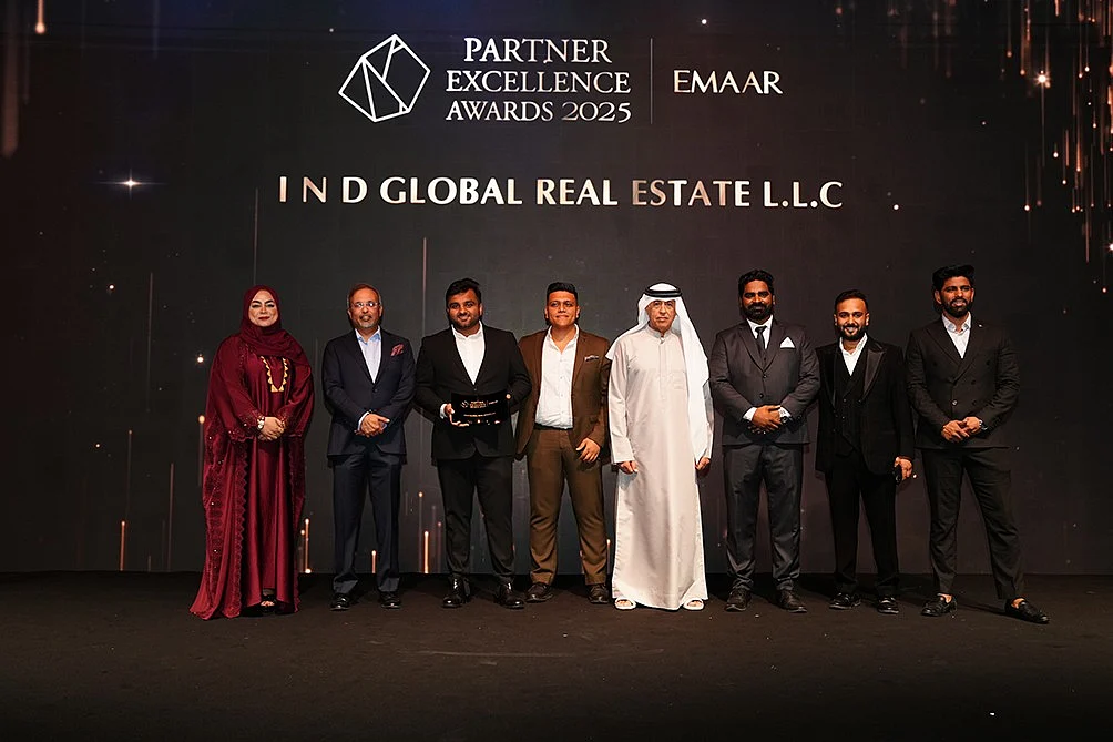 The rising star of Dubai real estate - IND Global Realty awarded by Emaar, Aldar, and Deyaar for 2025