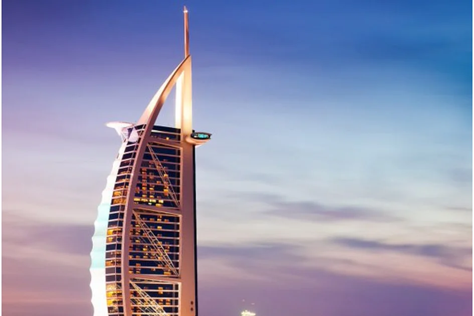 Drone intercepted over Dubai's Burj Al Arab, shrapnel sparks minor fire
