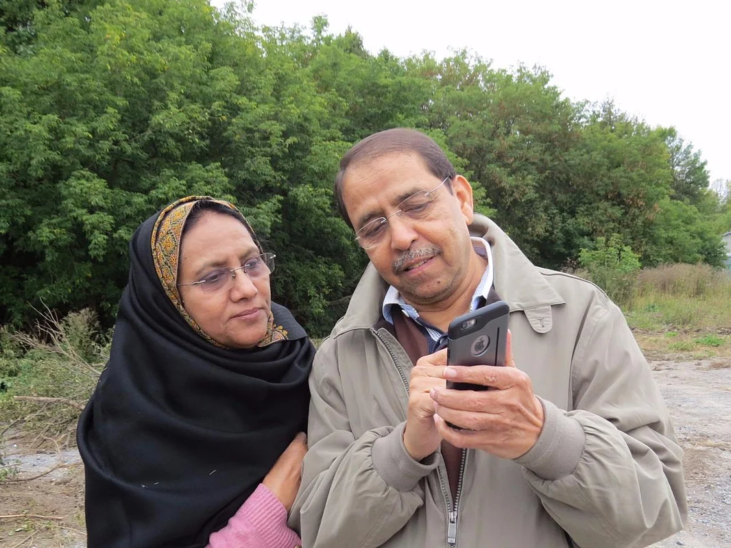 Mohammad Rafeeq Siddiqui with his wife