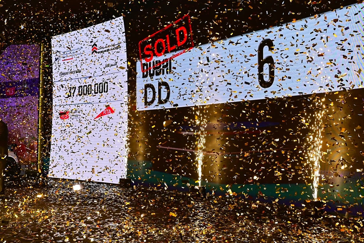  Rare 'DD 6' number plate sold for Dh37 million at Dubai's 'Most Noble Number' auction 
