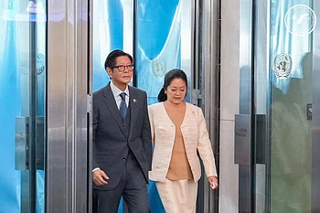 Filipino-American activists confront Marcos in New York over Middle East crisis response