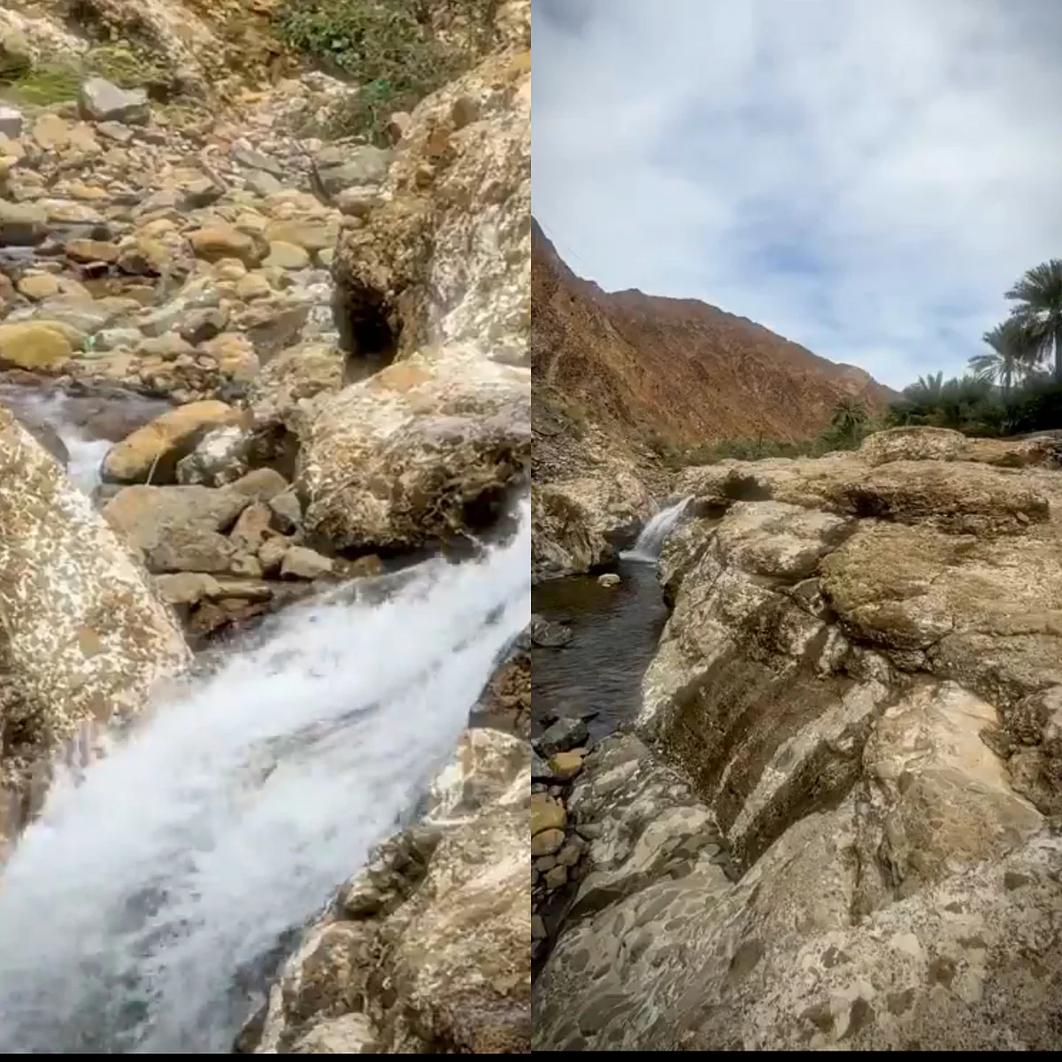 Watch: Heavy rains revive RAK mountains as waterfalls, valleys gush, temperatures dip