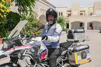 'People live without fear': Biker who crossed 59 countries lauds UAE 'calm' amid war