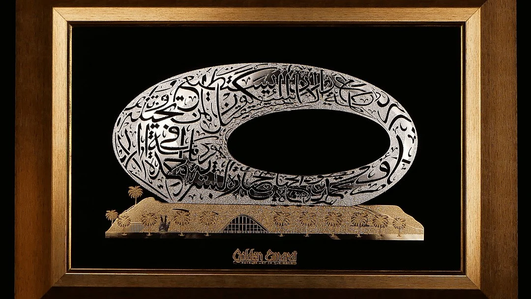 Look: This UAE studio is transforming iconic national symbols into 24K gold artworks