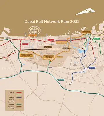 The Gold Line Metro is touted to be the largest transportation project in Dubai's history