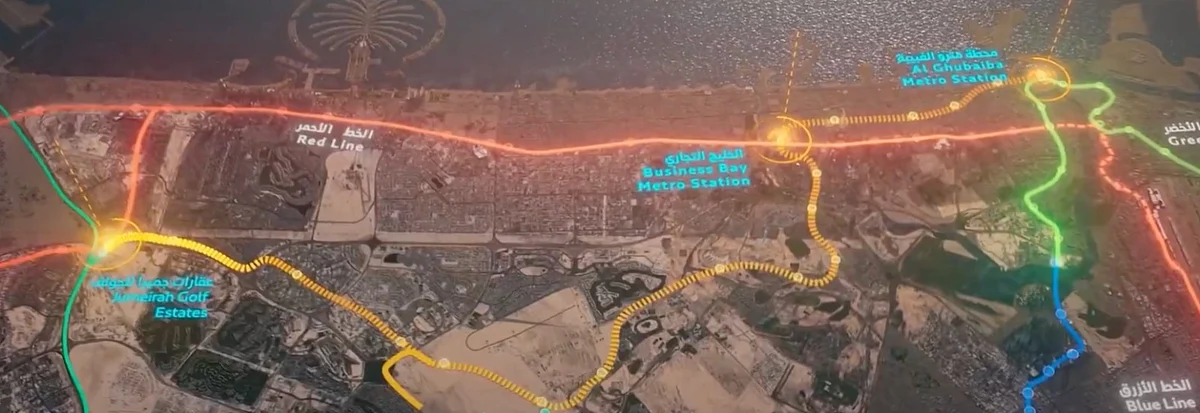 Sheikh Mohammed announces Dh34-billion 'fully underground' Dubai Metro Gold Line