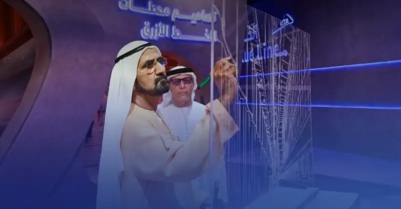 Sheikh Mohammed inaugurates work for Dubai Metro Blue Line tunnels ...