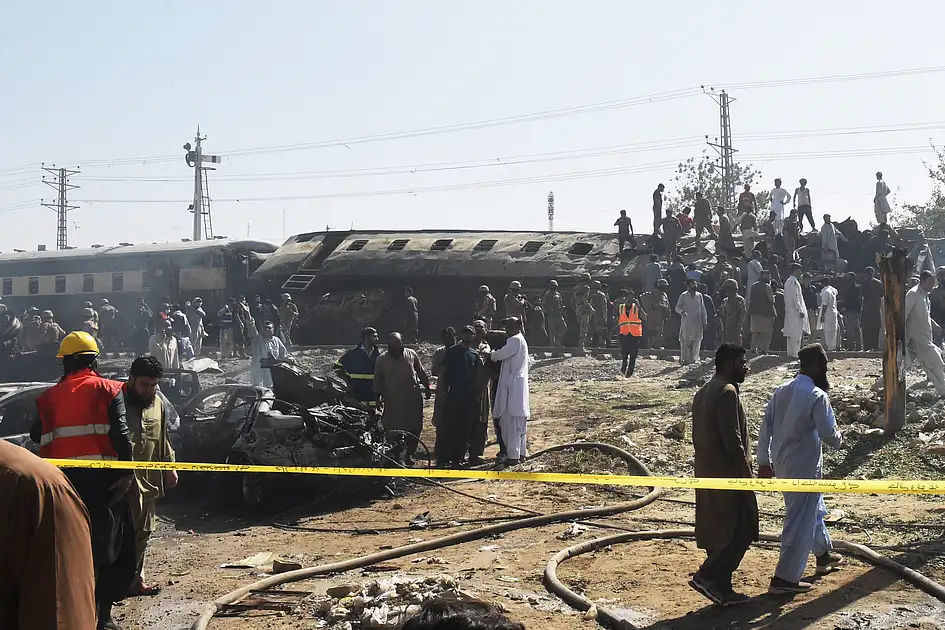 At least 24 killed, over 50 injured after train blast in Pakistan's ...