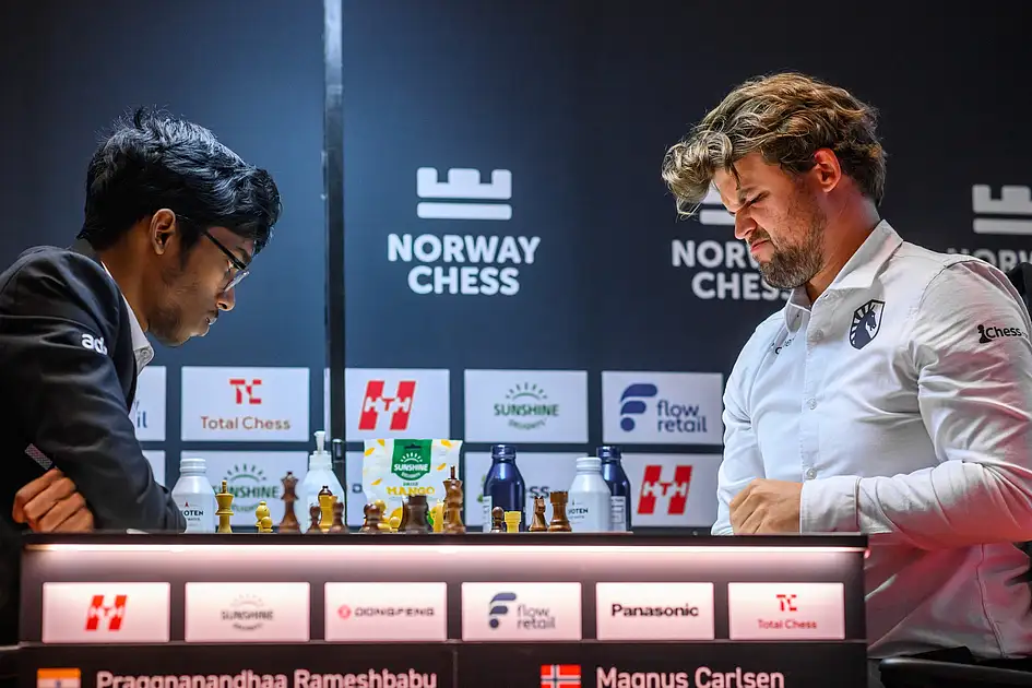 Norway Chess: Praggnanandhaa defeats Carlsen in major upset