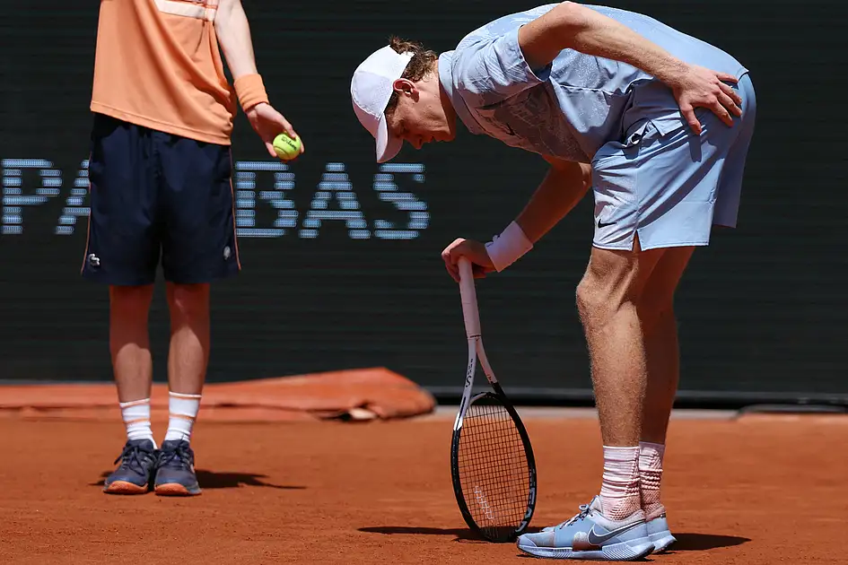 French Open: Sinner struggles with heat and suffers shock defeat to ...