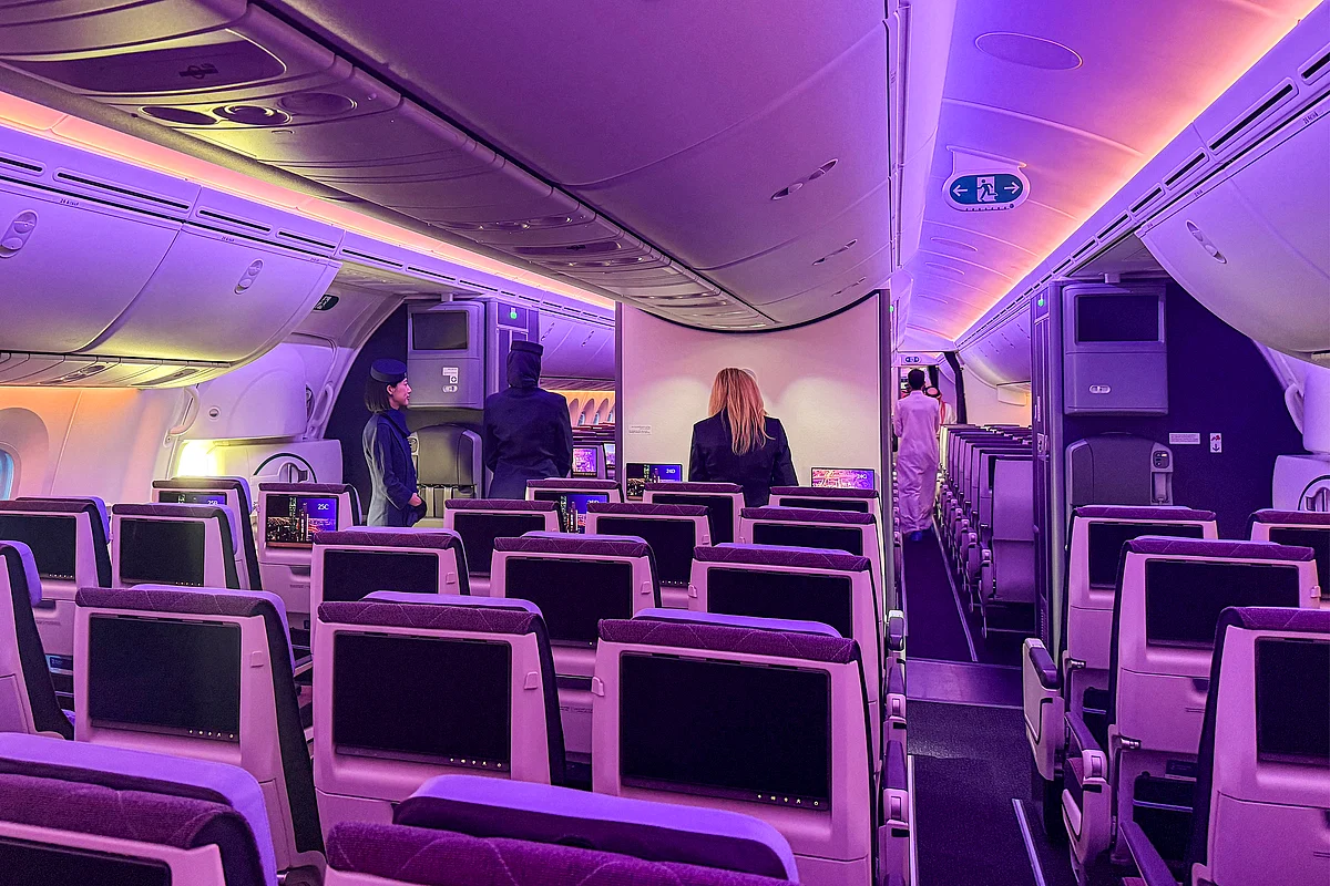 #SaudiArabia's @RiyadhAir takes off after delays; first flig